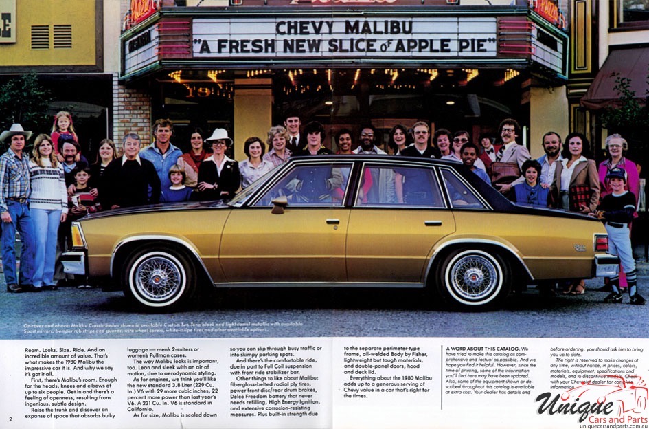 1980 Chevrolet Malibu Brochure Page 2